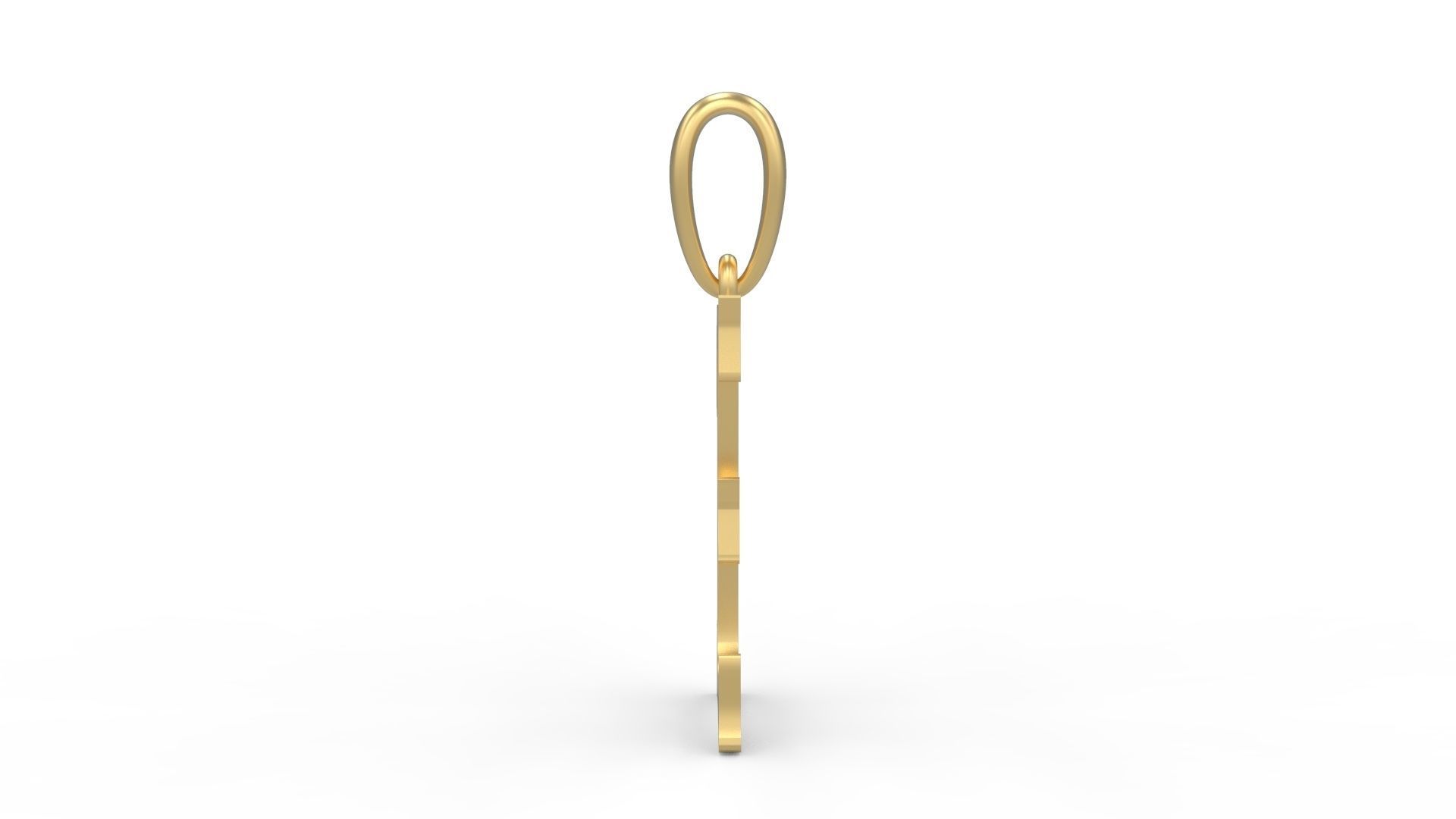 Initial Letters Pendant HalloWitch E 3D print model_2