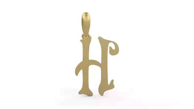 Initial Letters Pendant HalloWitch H