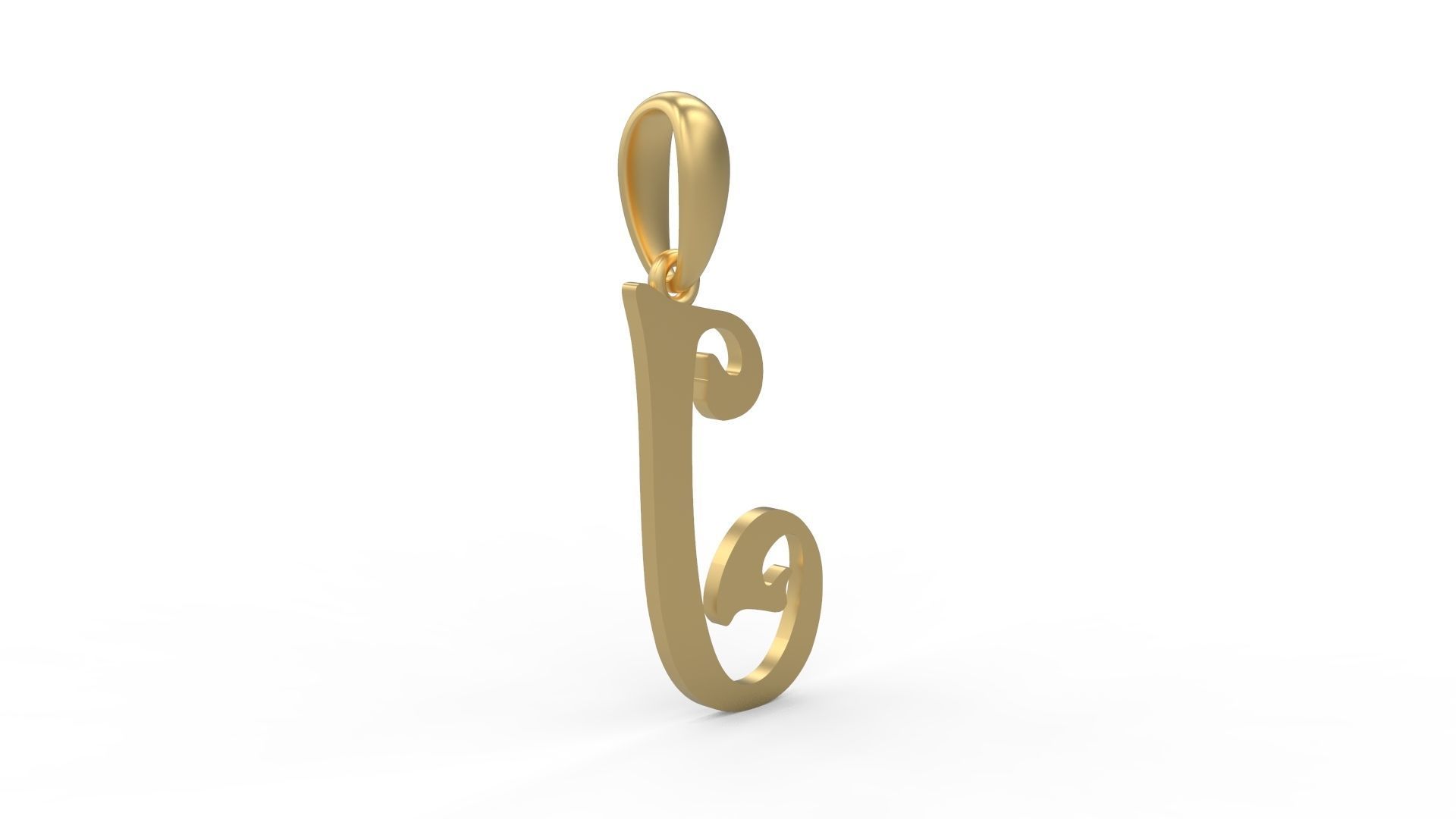 Initial Letters Pendant HalloWitch J 3D print model_3