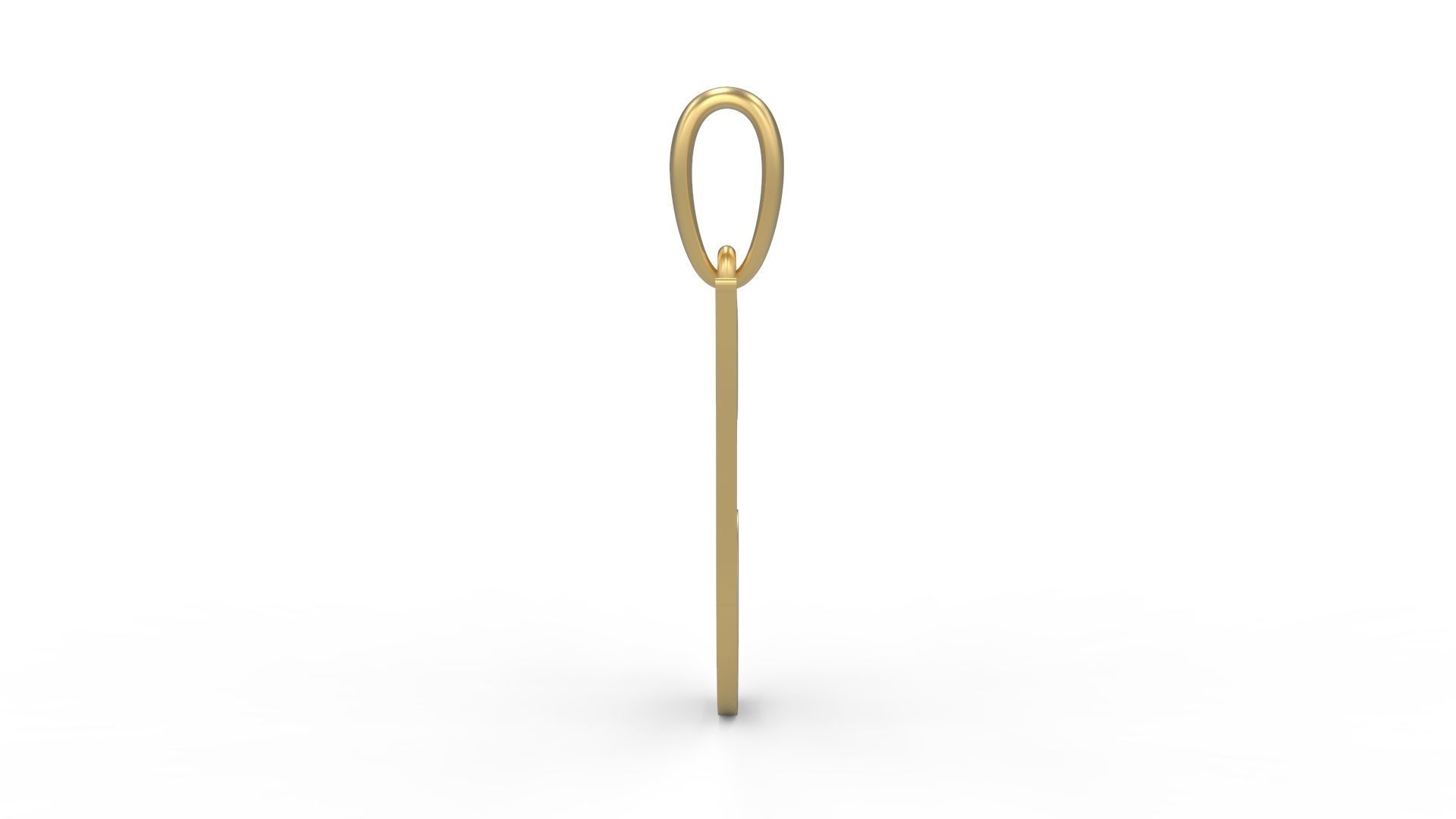 Initial Letters Pendant HalloWitch J 3D print model_2