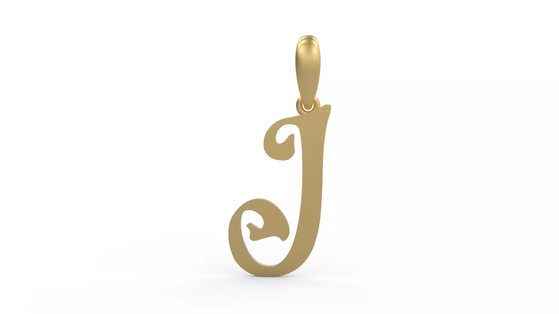Initial Letters Pendant HalloWitch J 3D print model_0
