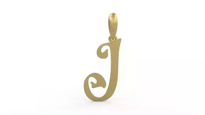 Initial Letters Pendant HalloWitch J