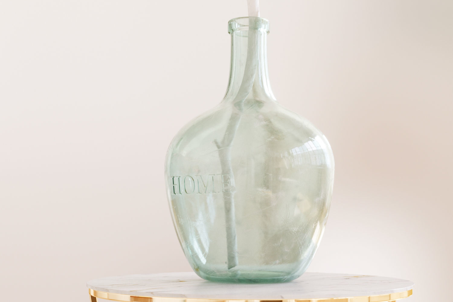 Large glass carboy with decorative origami birds 3D model_6