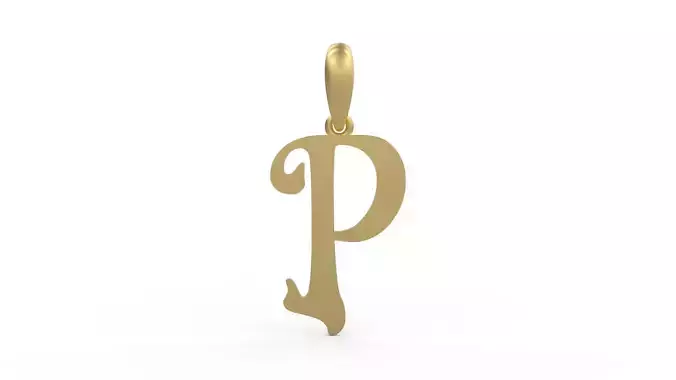 Initial Letters Pendant HalloWitch P