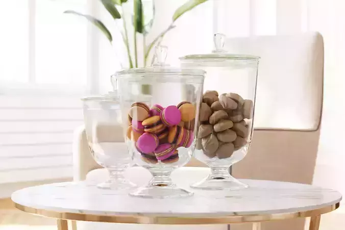 Macarons cookies jar 3D model