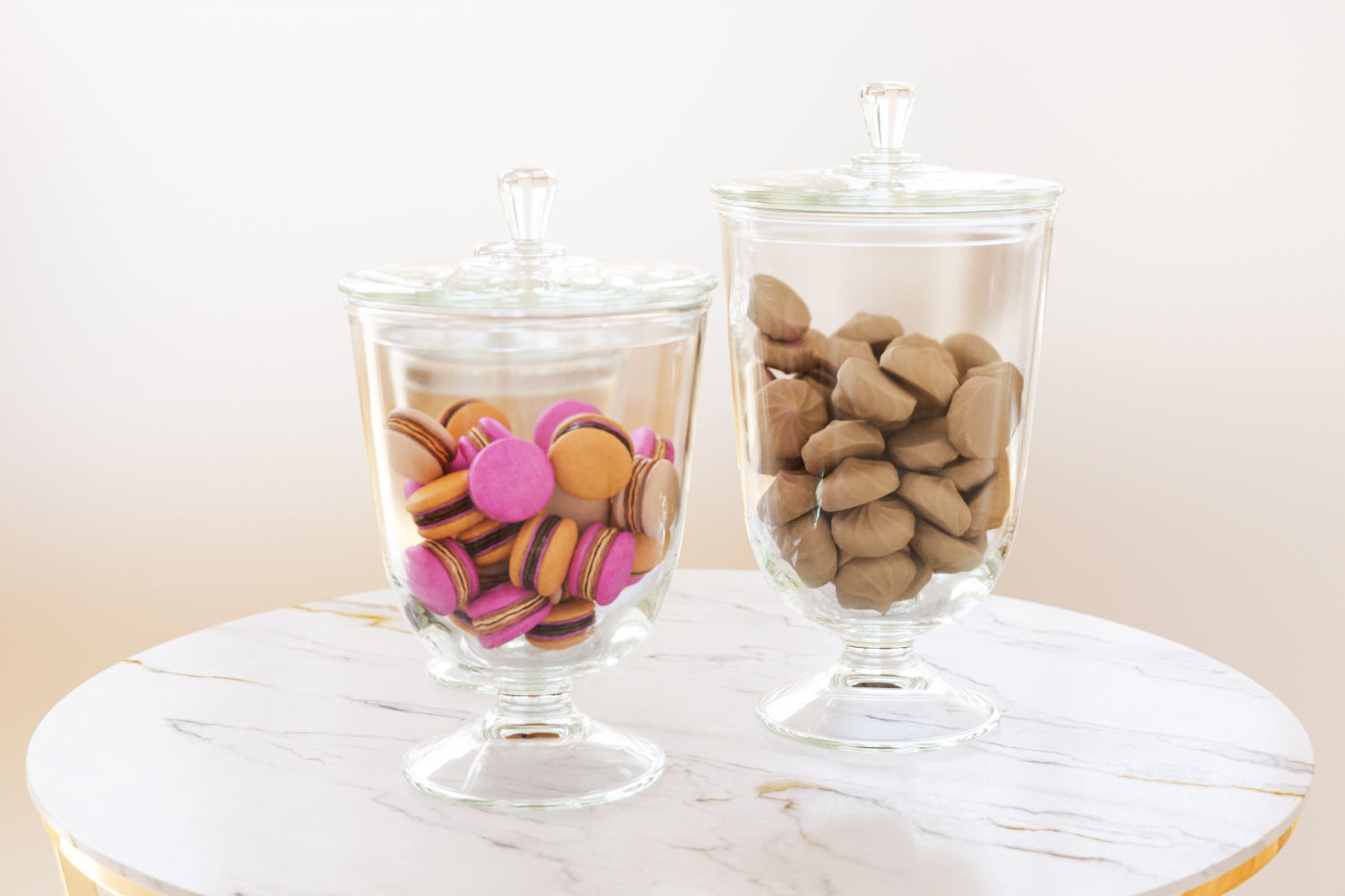 Macarons cookies jar 3D model_8