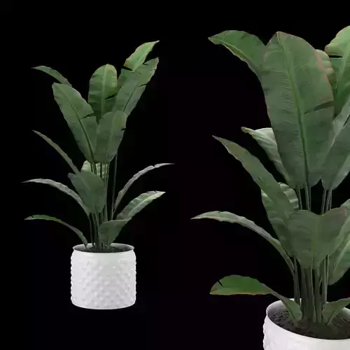 flower pot Low-poly 3D model