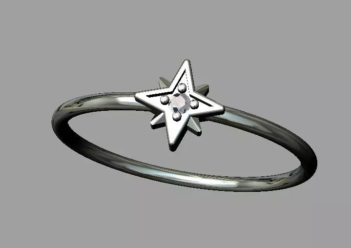 Star Ring Free 3D print model