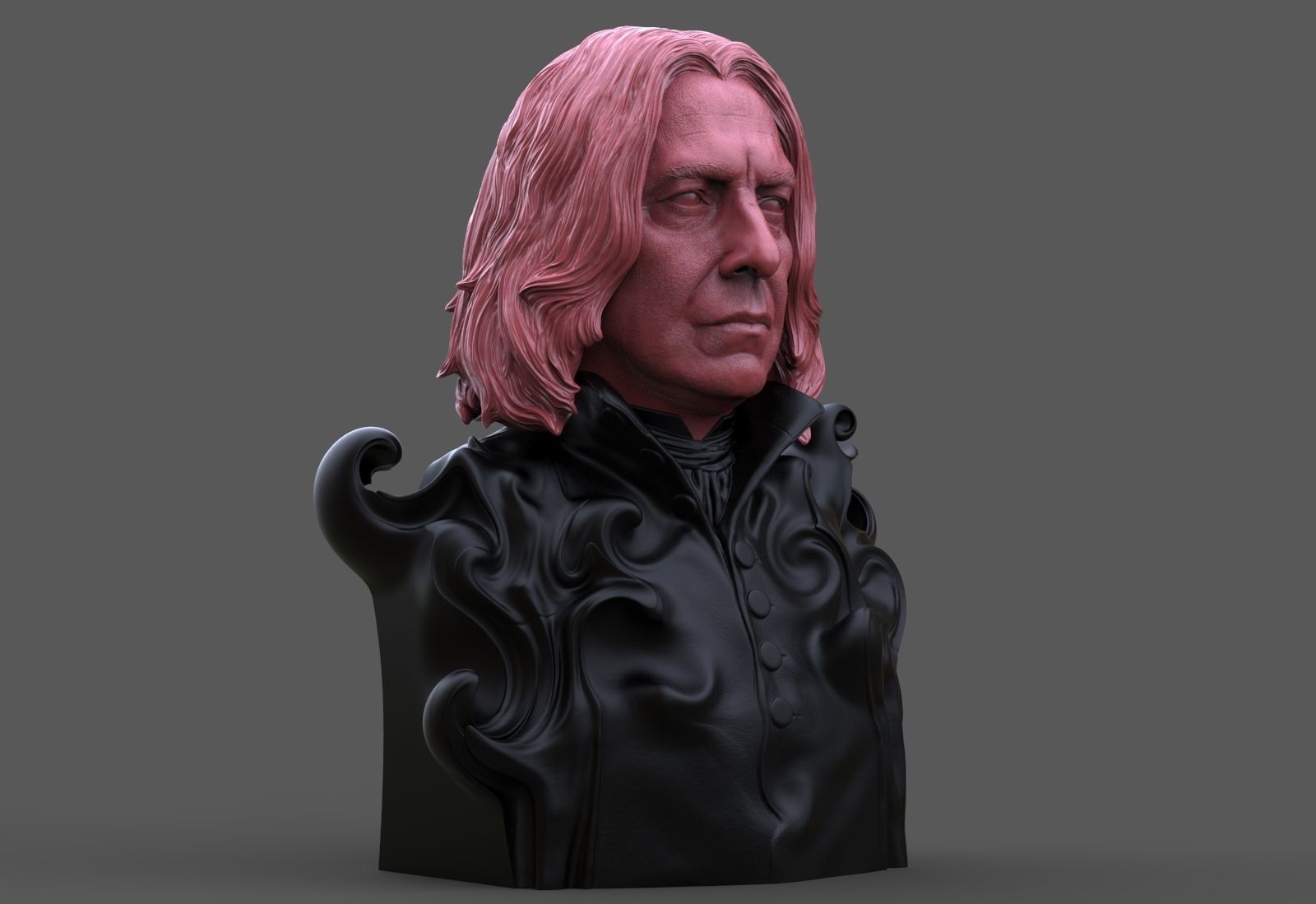 Severus Snape Bust 3D print model_3