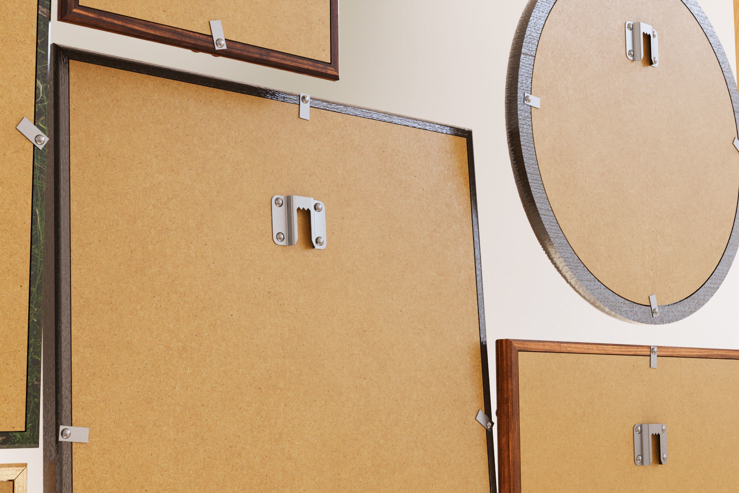 Picture frames on the wall 3D model_6