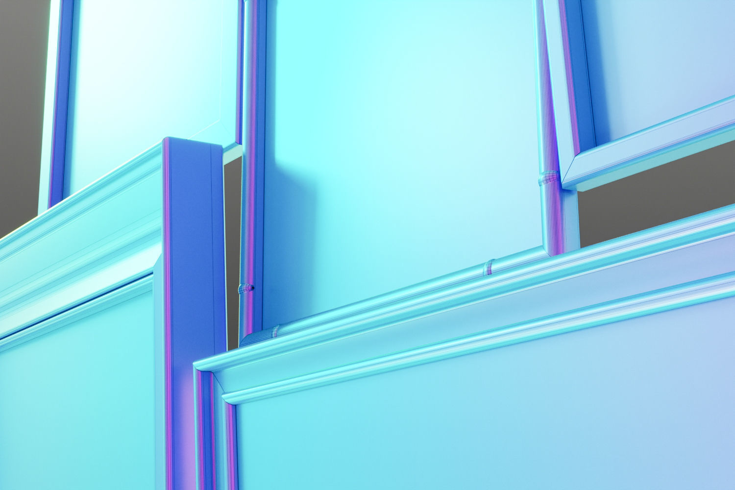 Picture frames on the wall 3D model_15