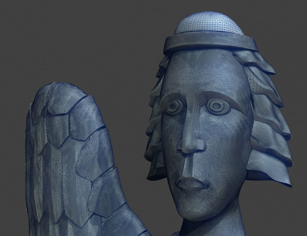 Guardian angel 15th century design 3D print model_14
