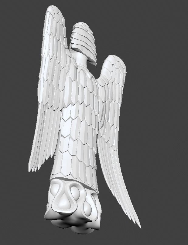 Guardian angel 15th century design 3D print model_8