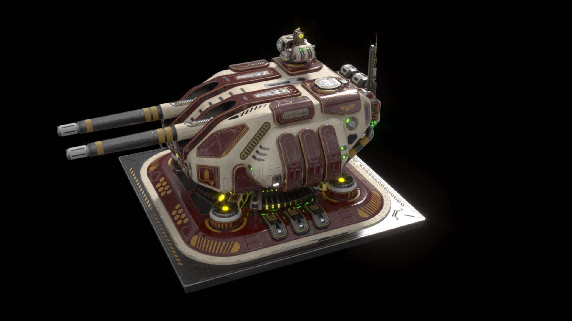 Imperial Large  Cannon 3D model_20
