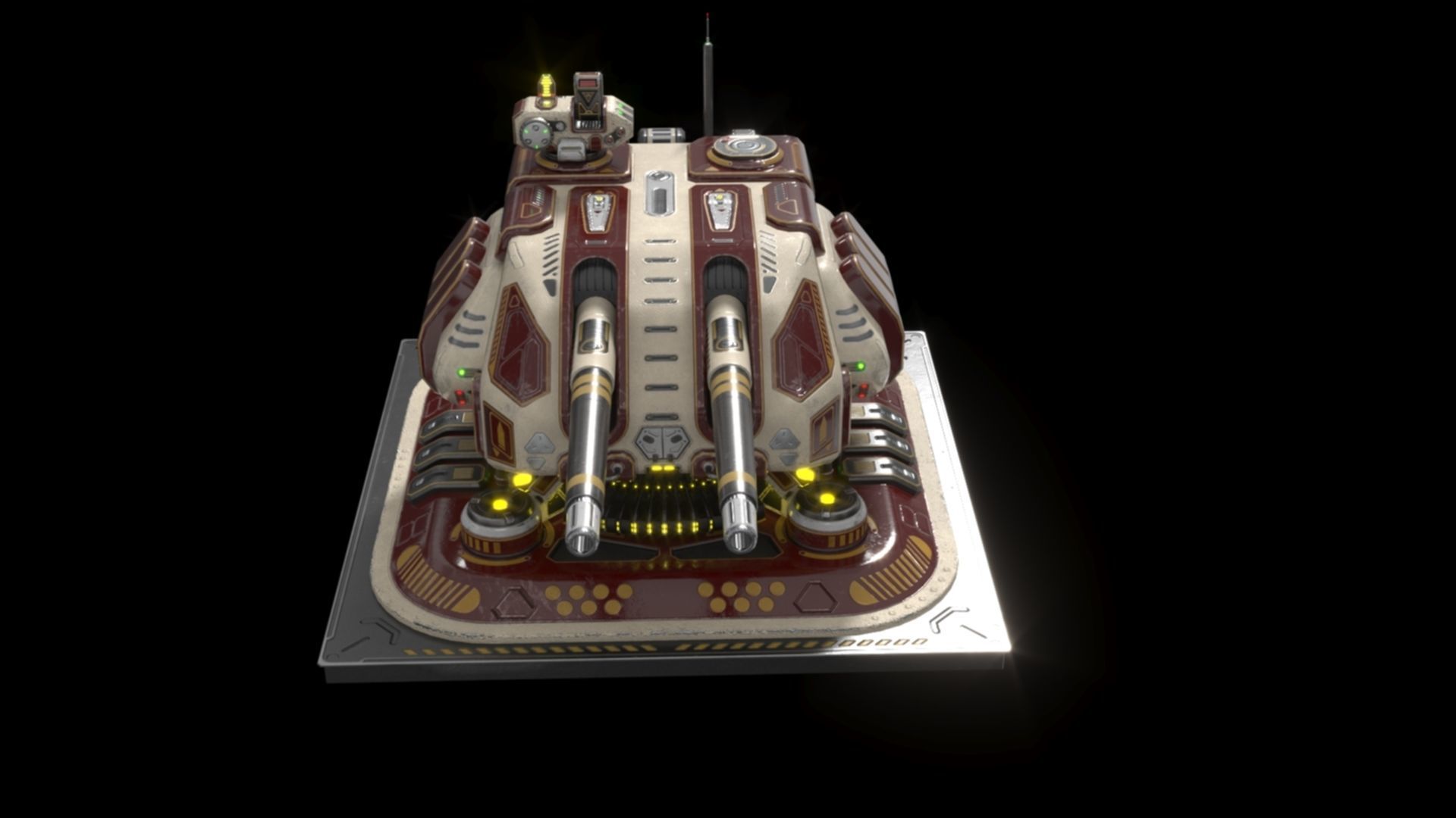 Imperial Large  Cannon 3D model_23