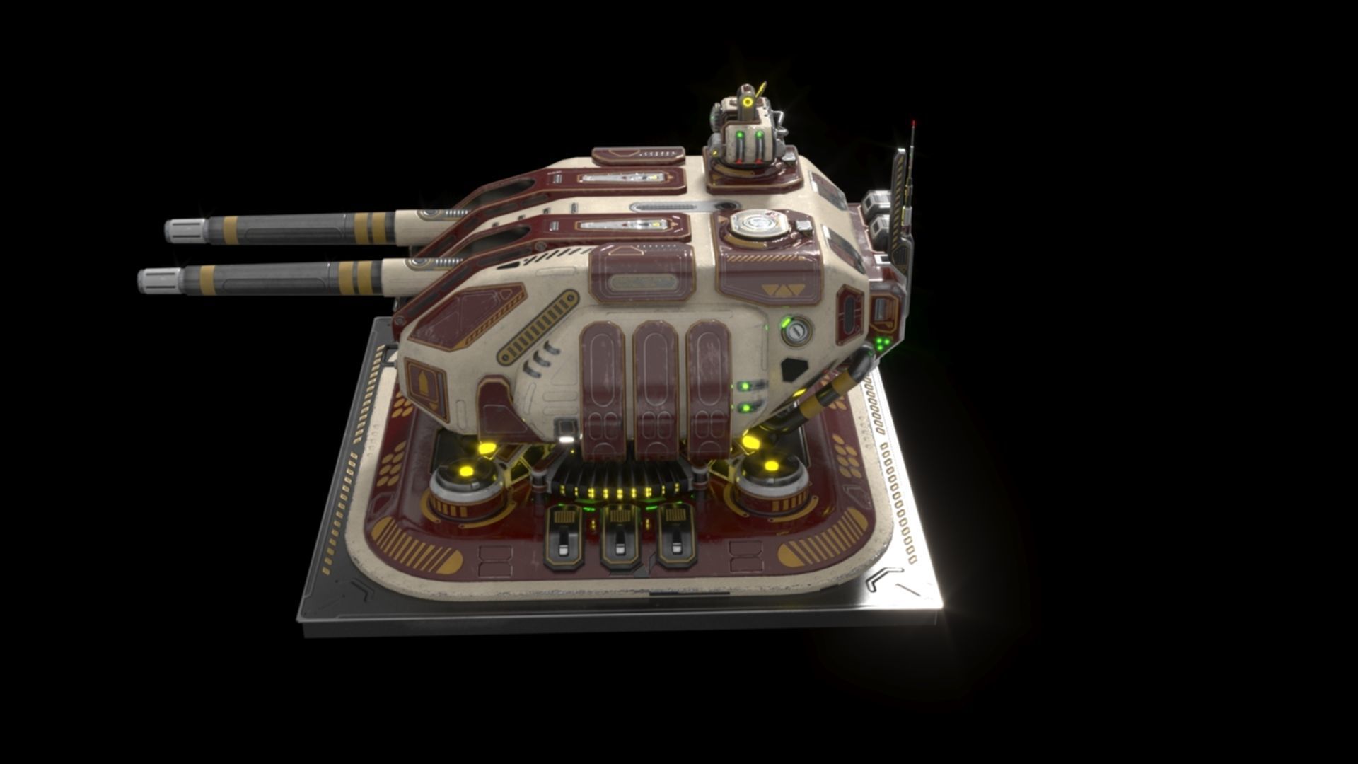 Imperial Large  Cannon 3D model_19