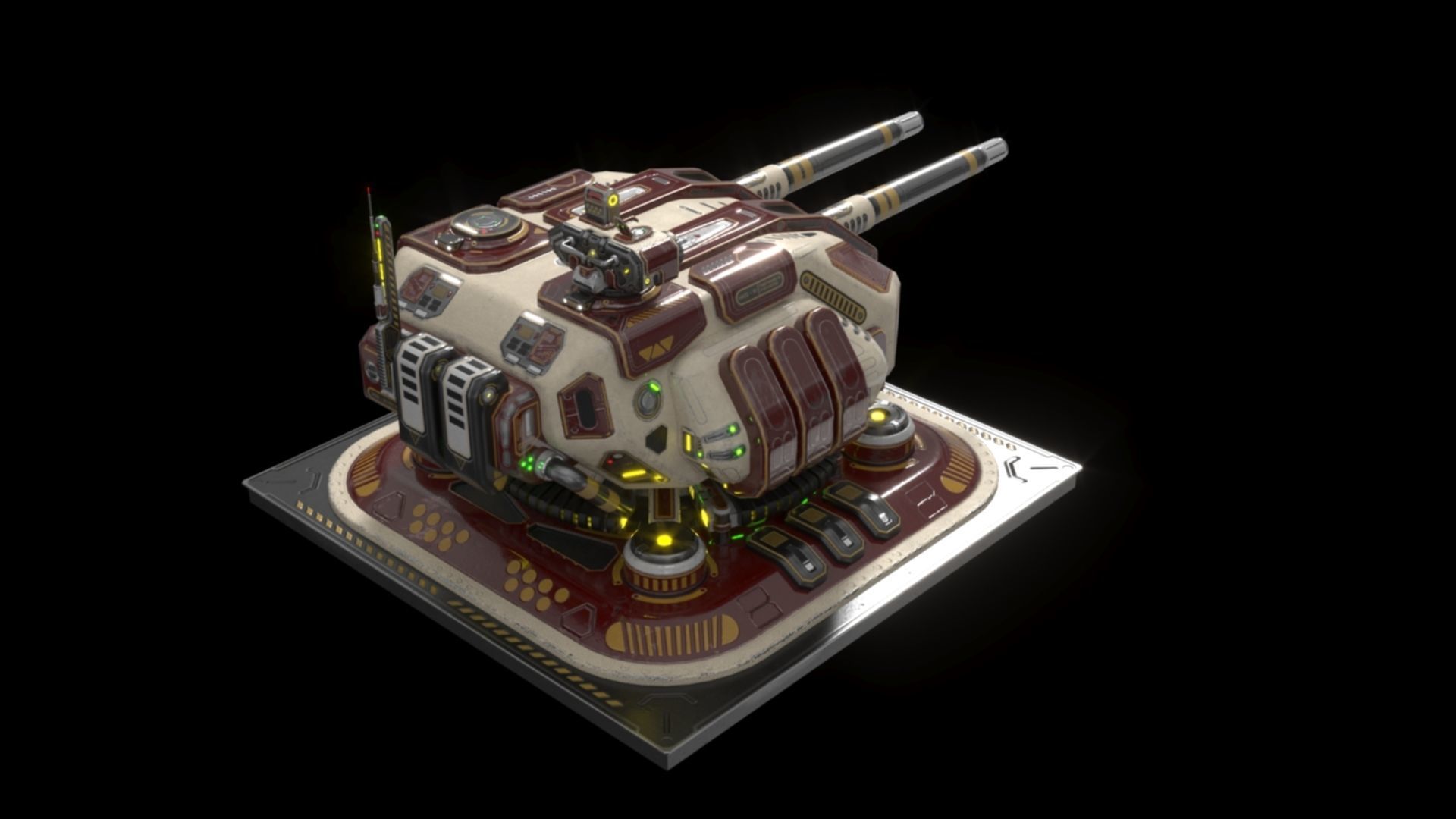 Imperial Large  Cannon 3D model_13