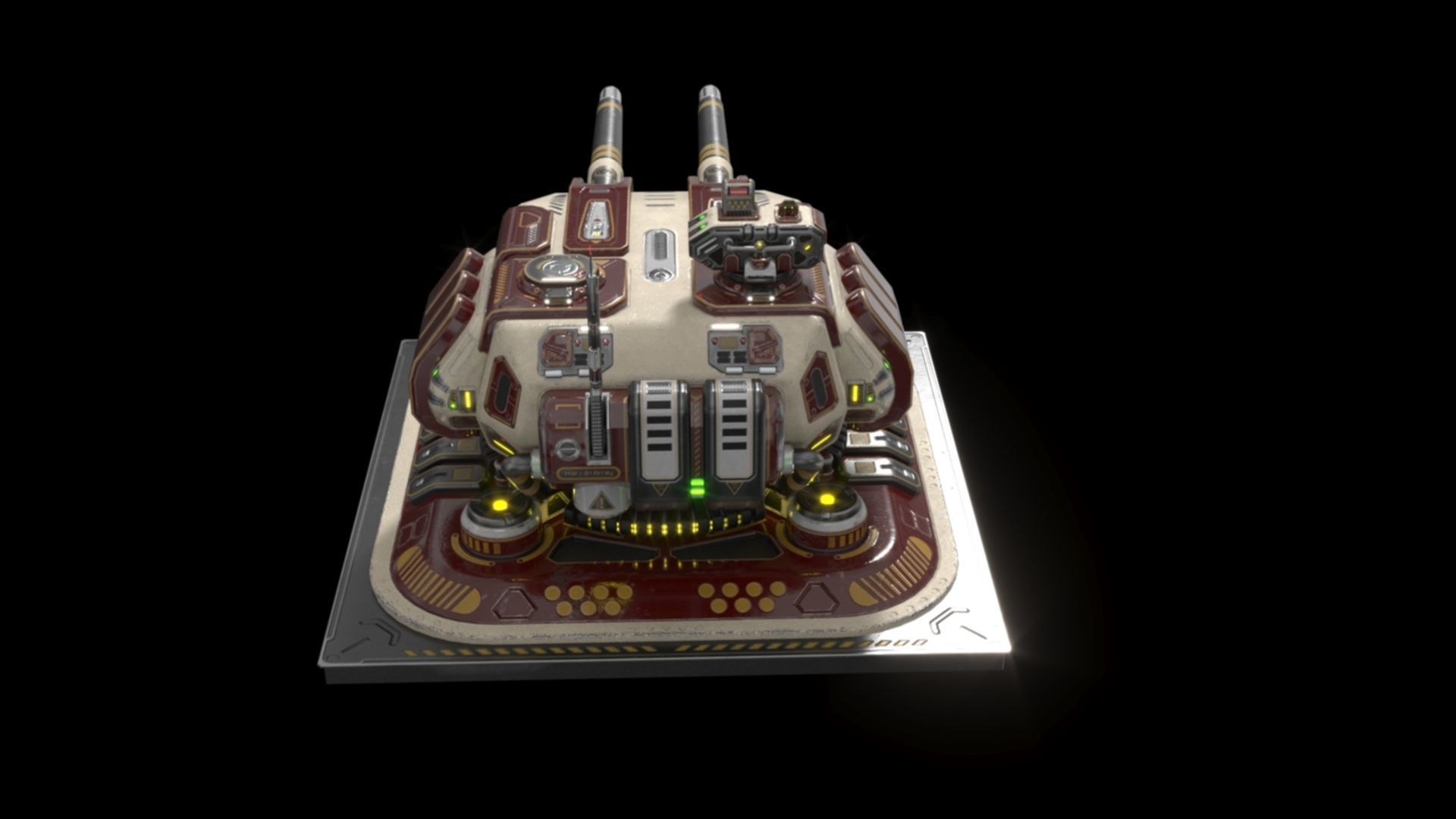 Imperial Large  Cannon 3D model_15