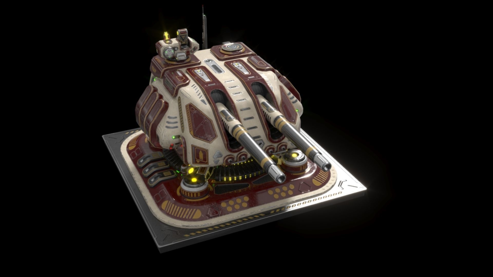 Imperial Large  Cannon 3D model_24