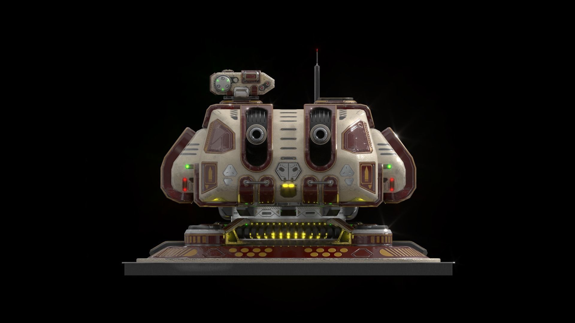 Imperial Large  Cannon 3D model_6