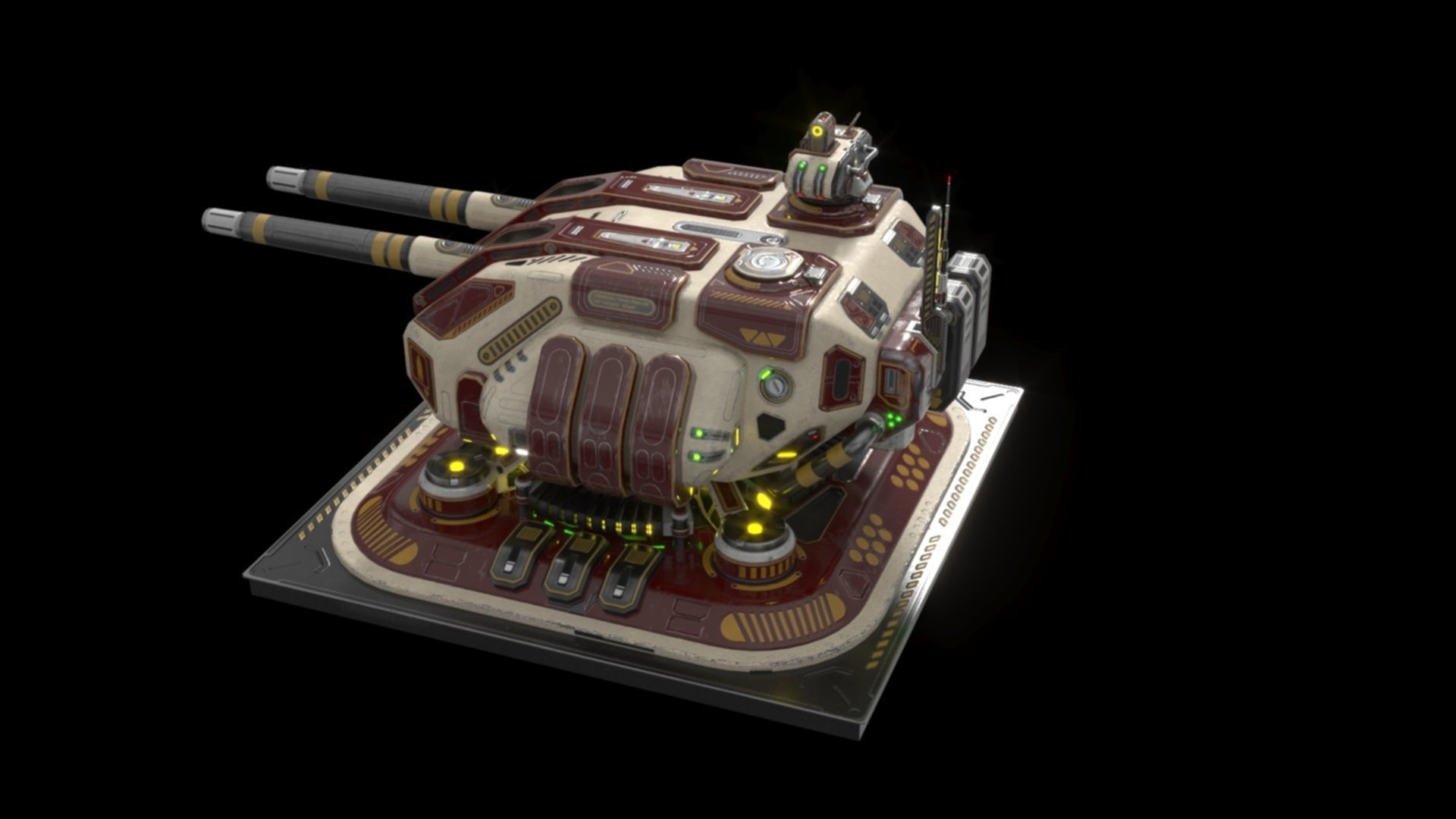 Imperial Large  Cannon 3D model_18