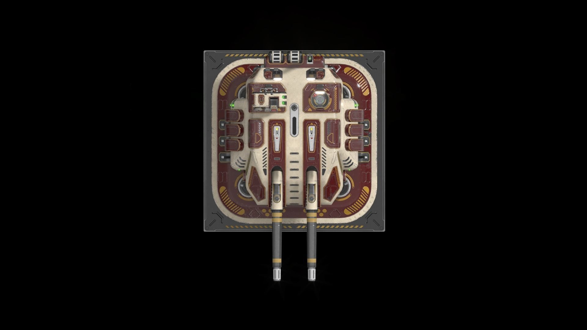 Imperial Large  Cannon 3D model_7