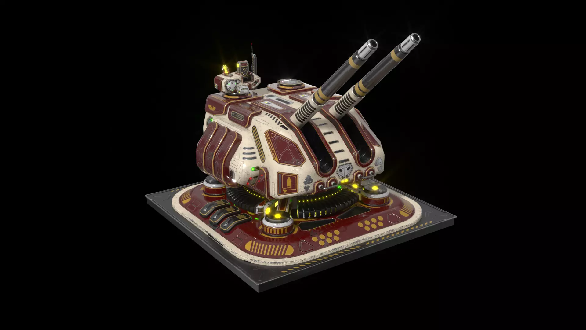 Imperial Large  Cannon 3D model_0