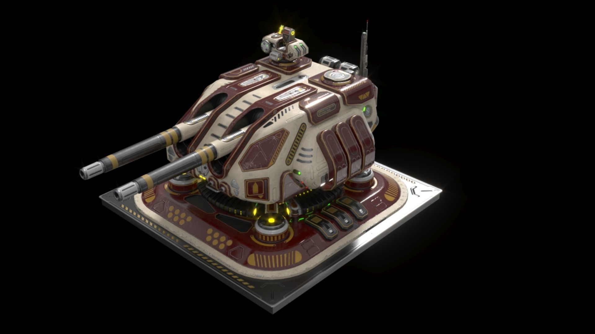 Imperial Large  Cannon 3D model_21