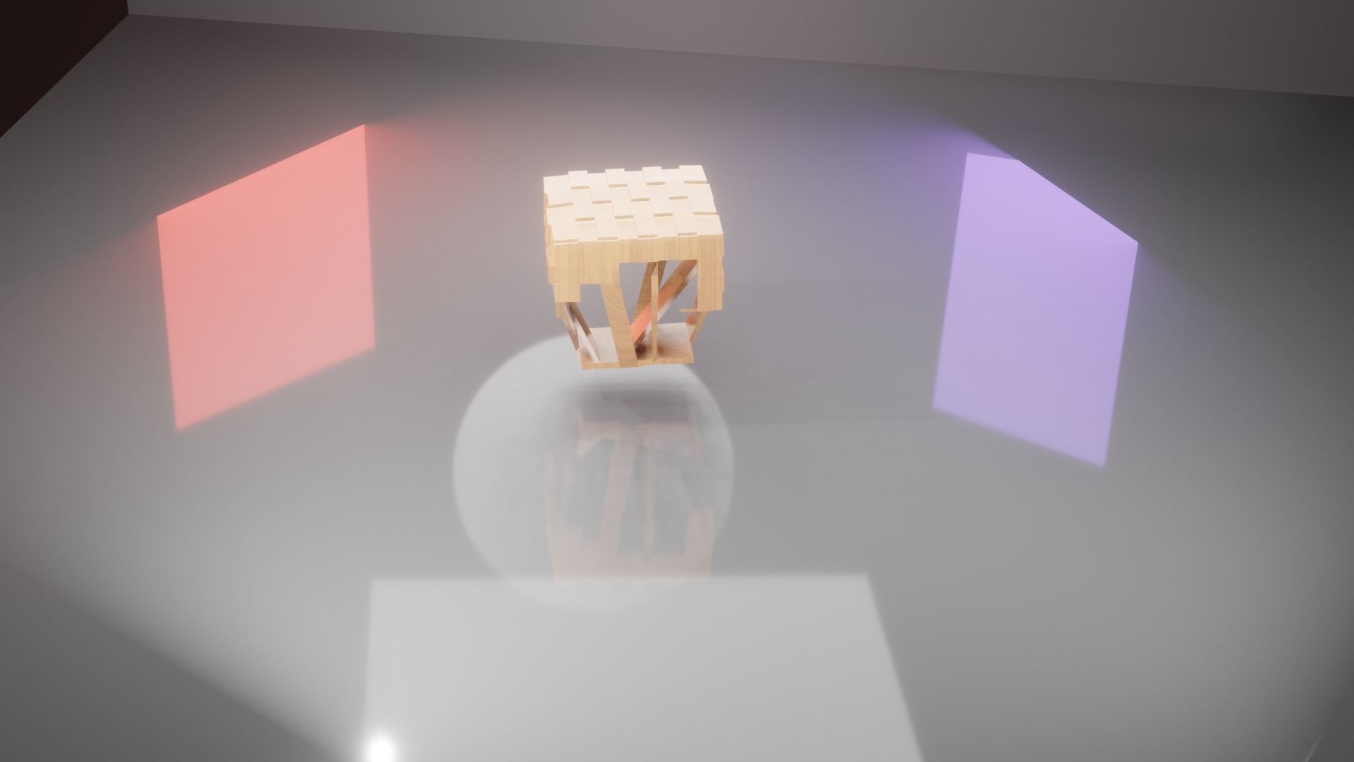 table2 cube in minecraft 3D model_4