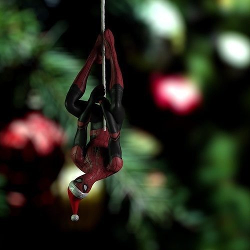 Spiderman Christmas Ornament Free 3D print model