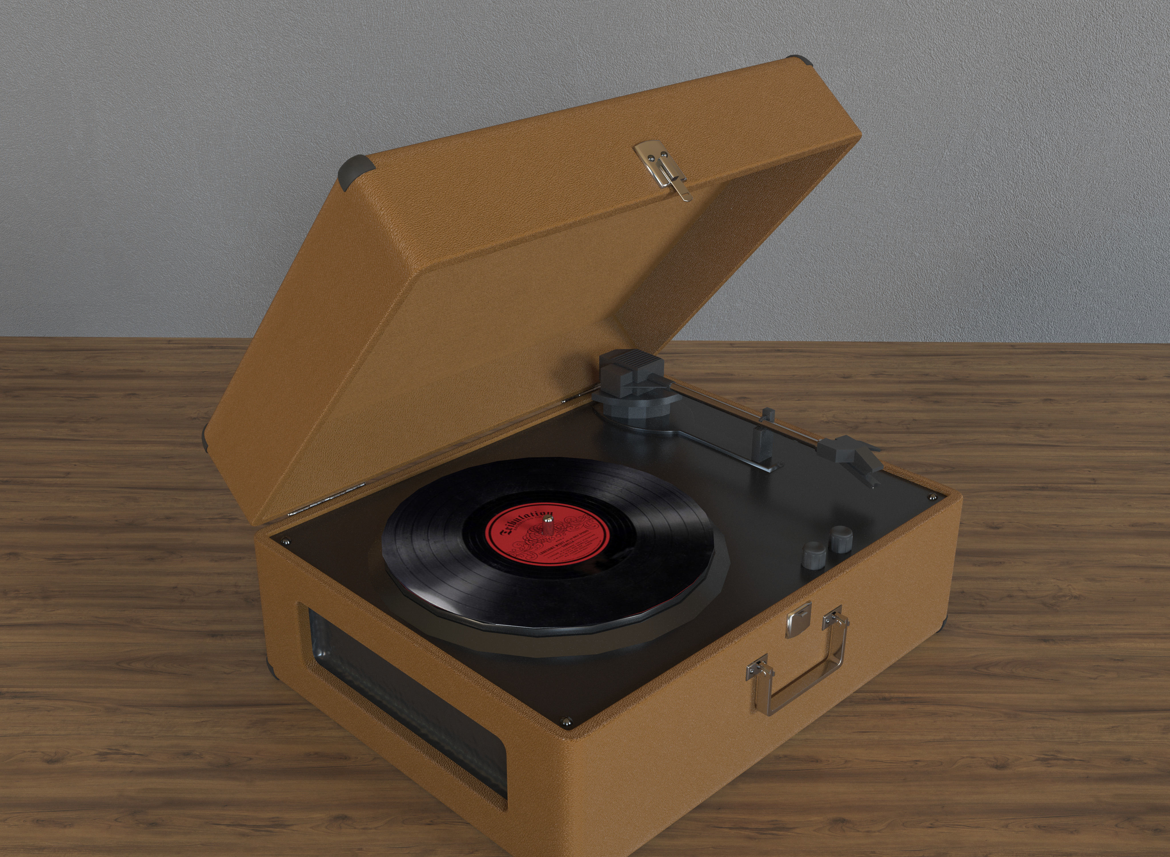 record player 3D model_2