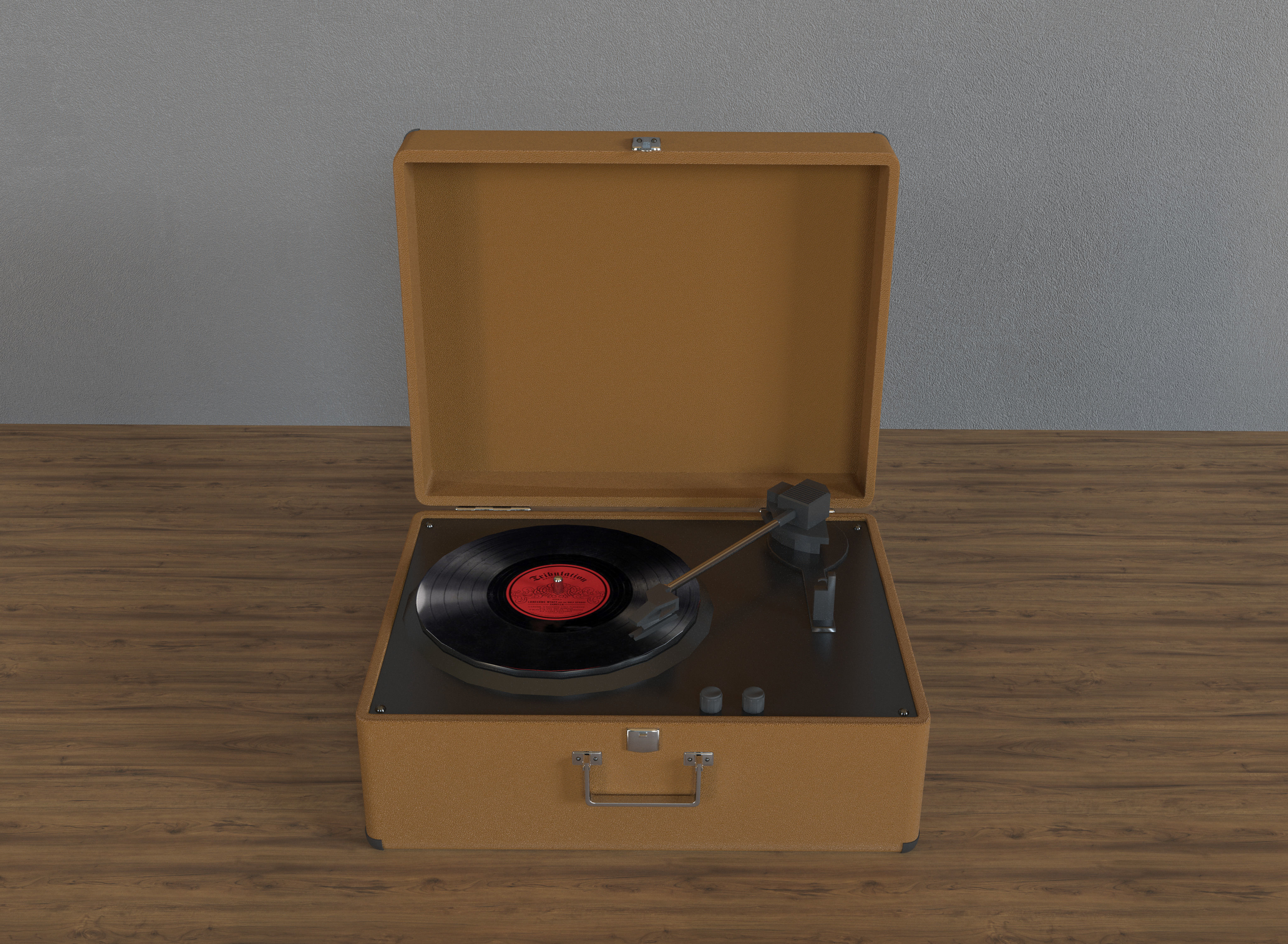 record player 3D model_5