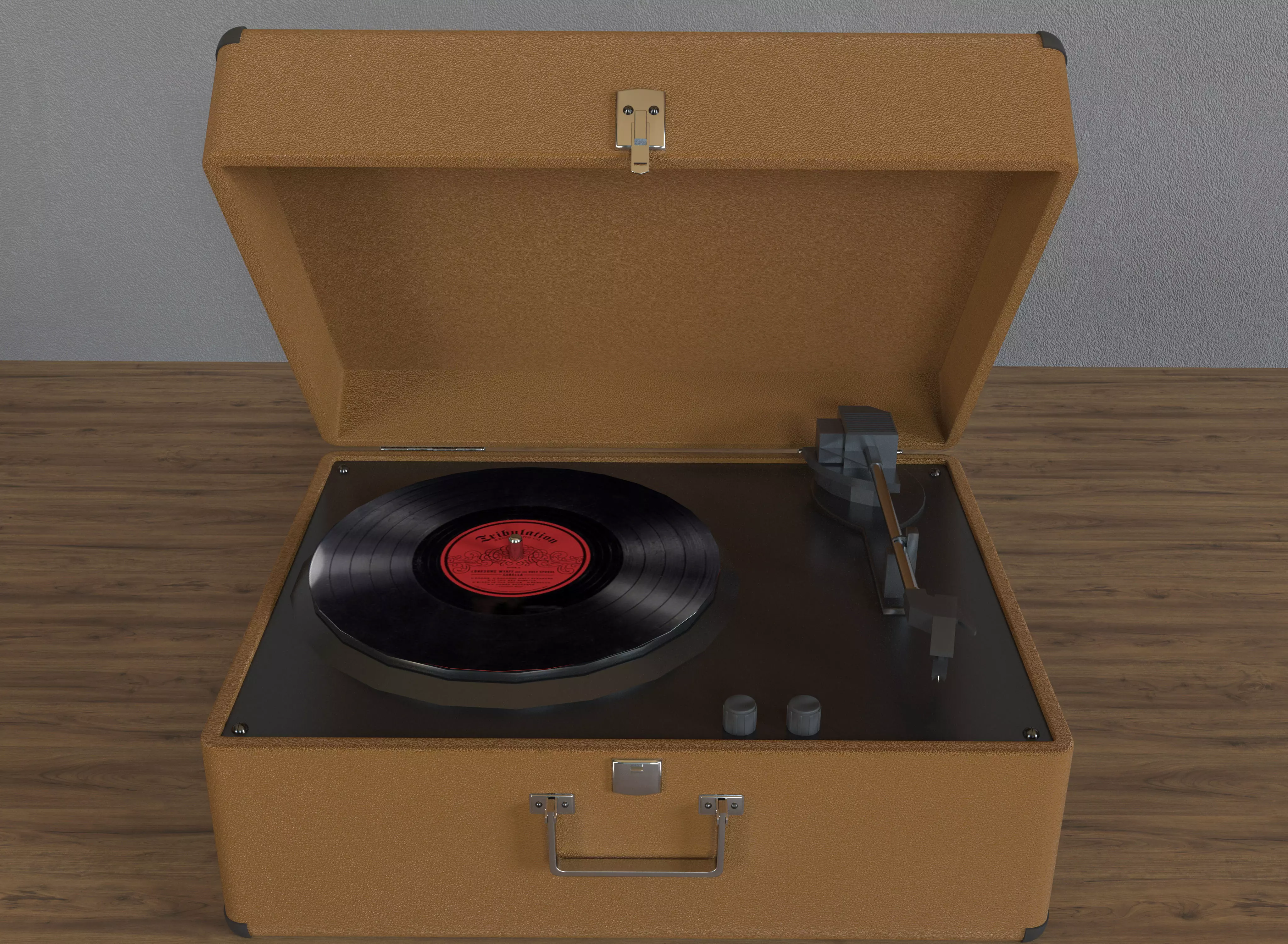 record player 3D model_0