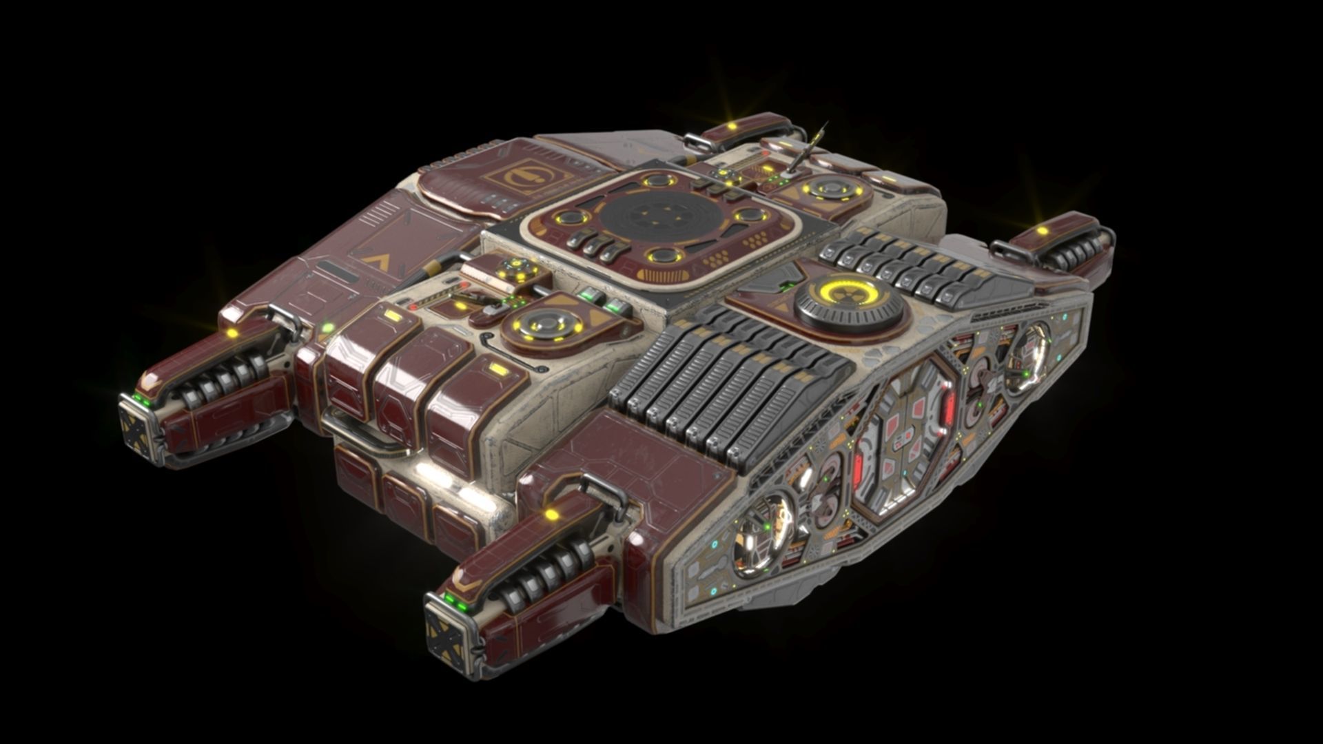 Imperial heavy ship section 3D model_10