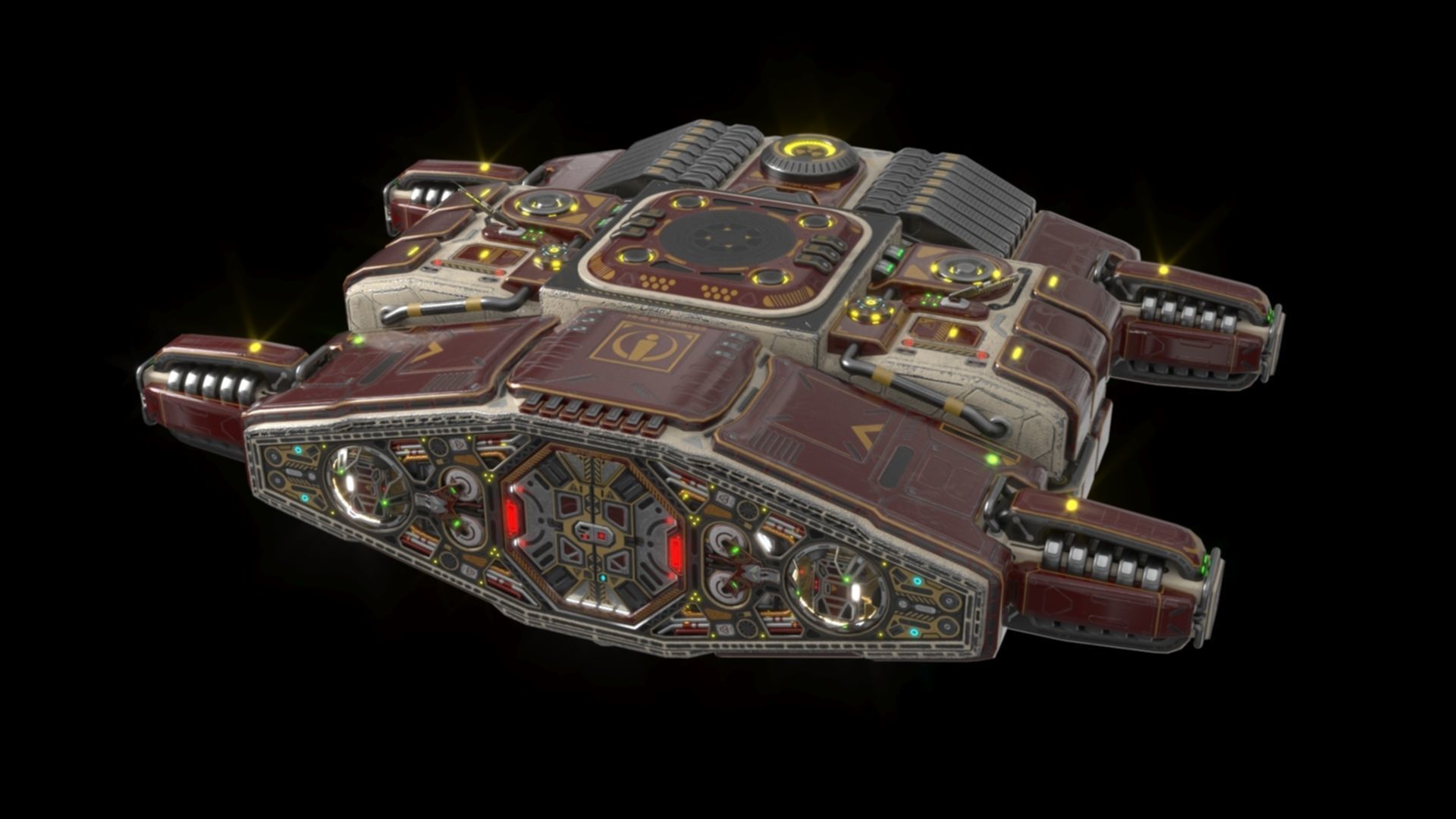 Imperial heavy ship section 3D model_15