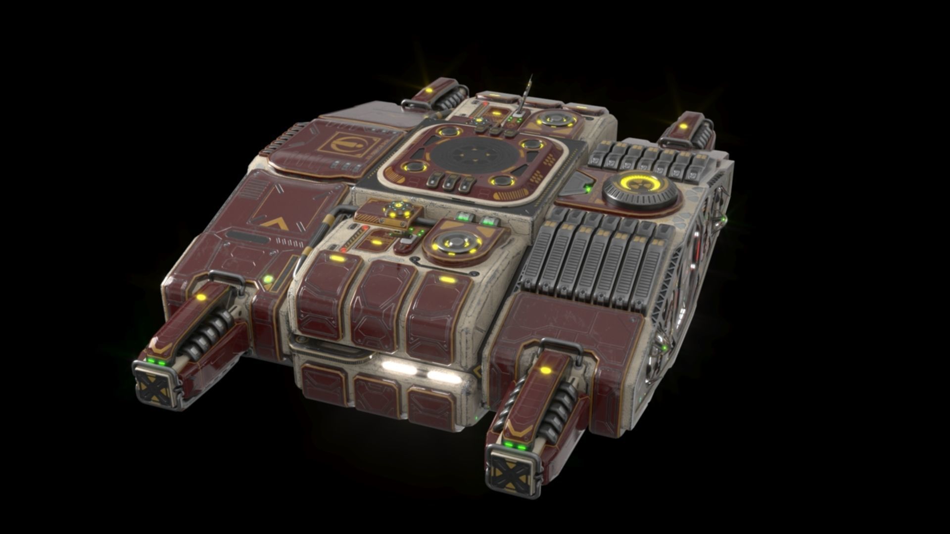 Imperial heavy ship section 3D model_11