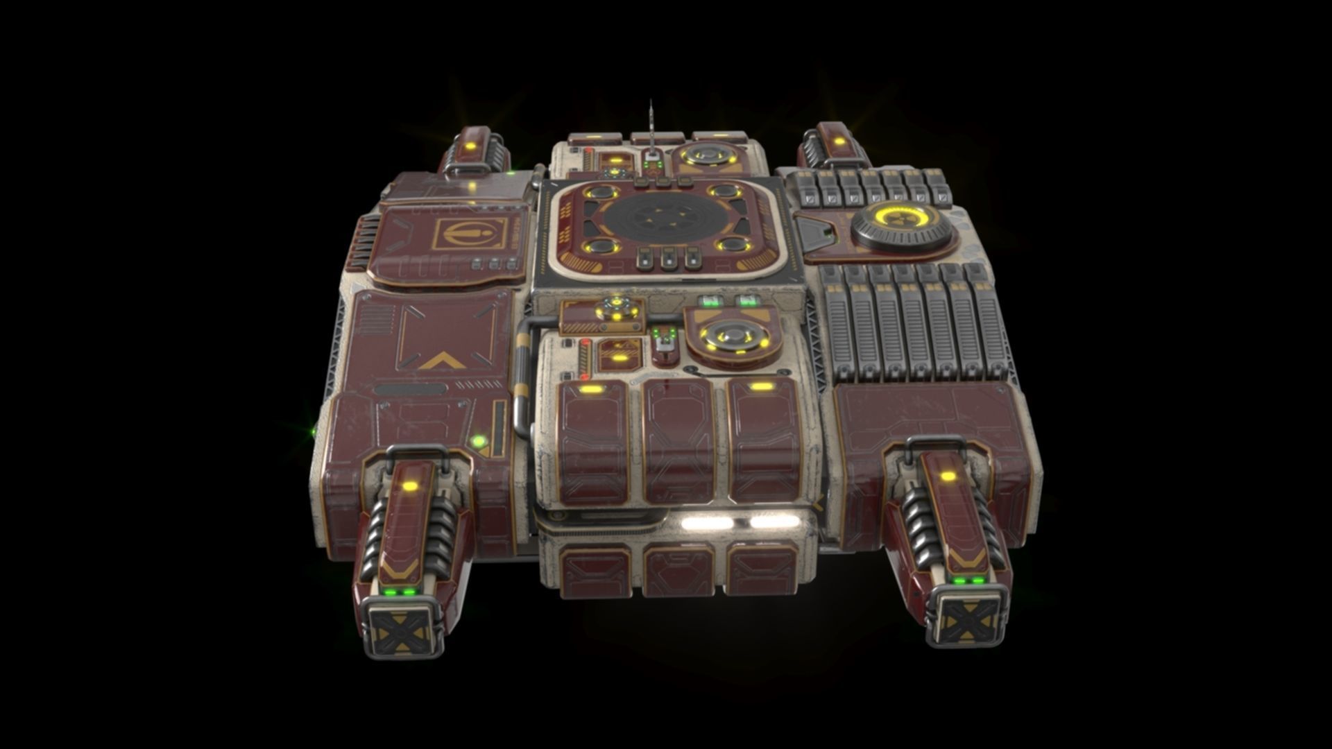 Imperial heavy ship section 3D model_12