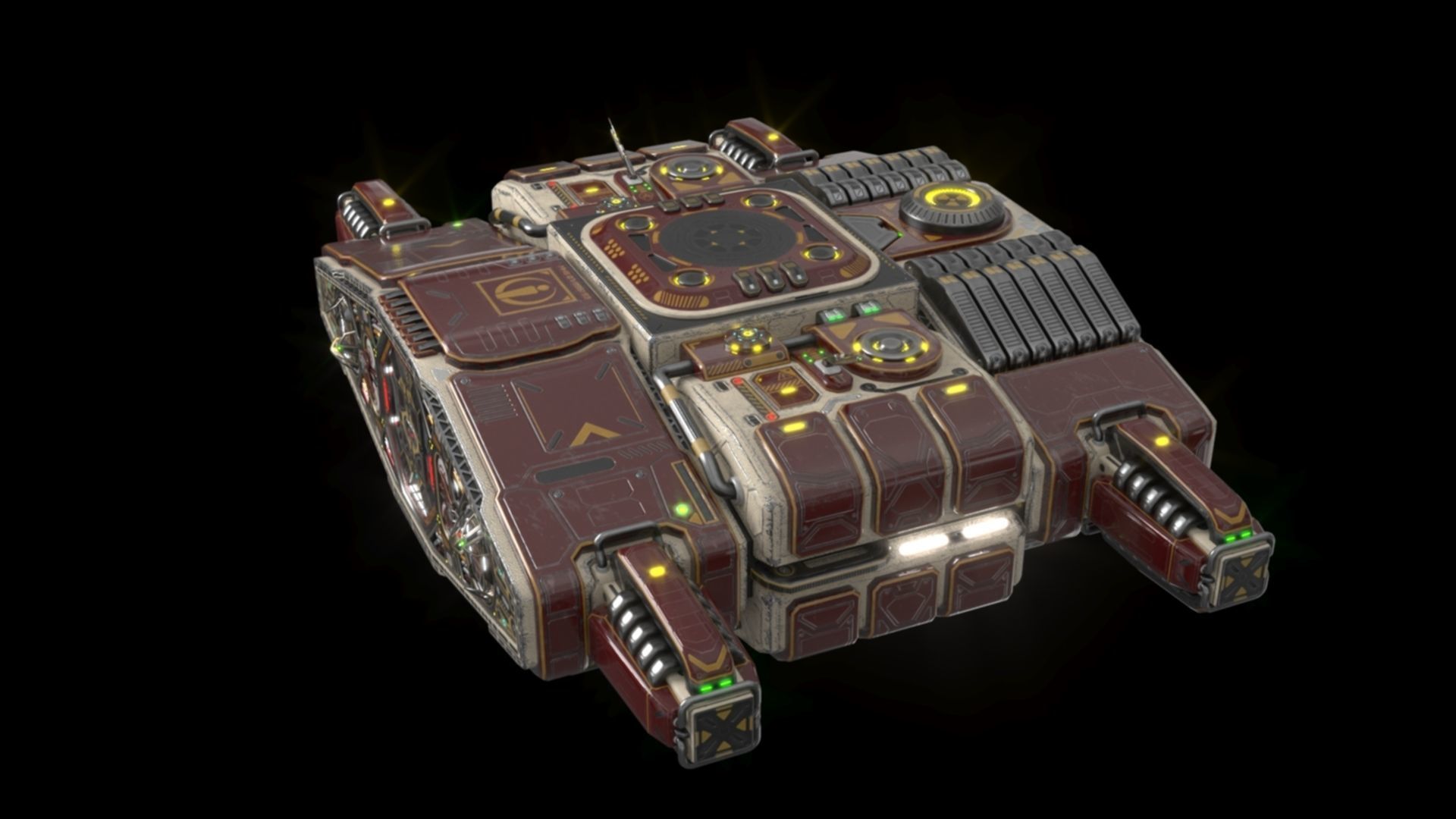 Imperial heavy ship section 3D model_13