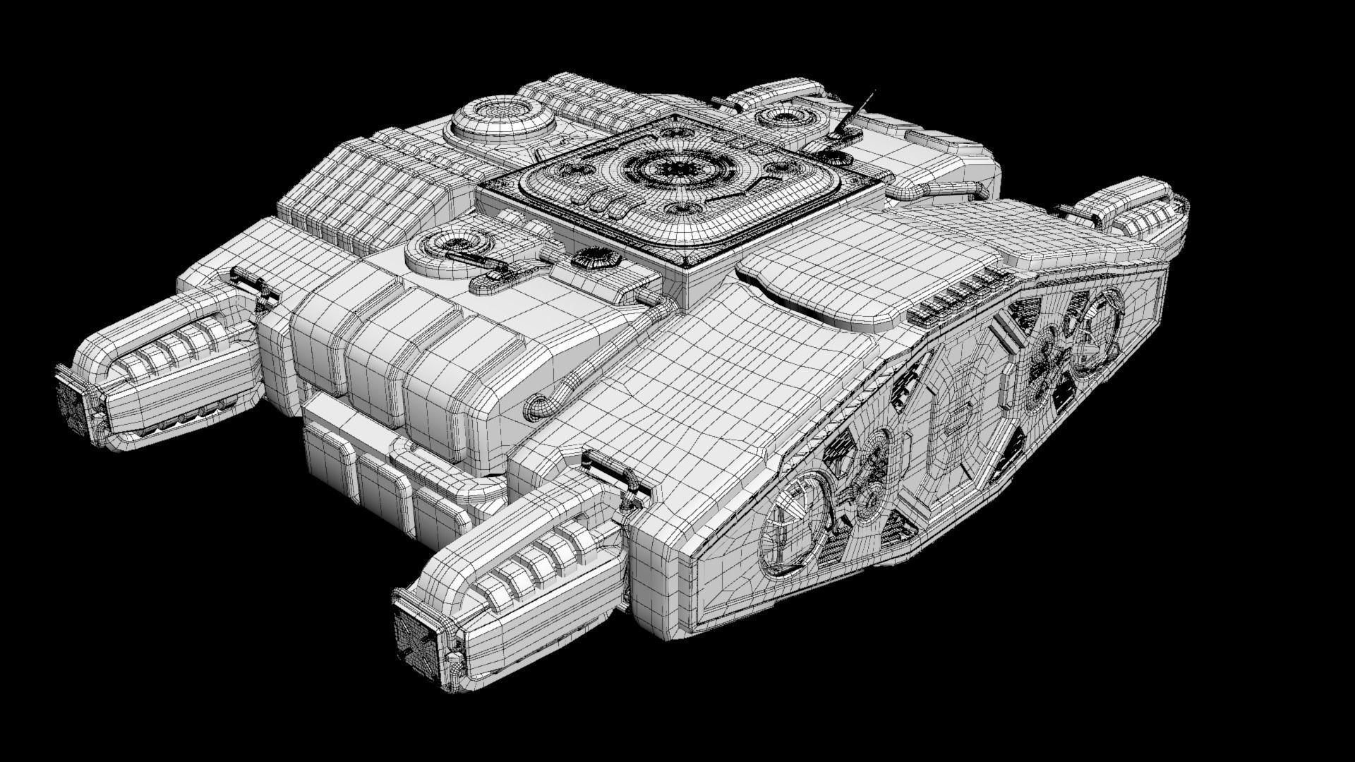 Imperial heavy ship section 3D model_18