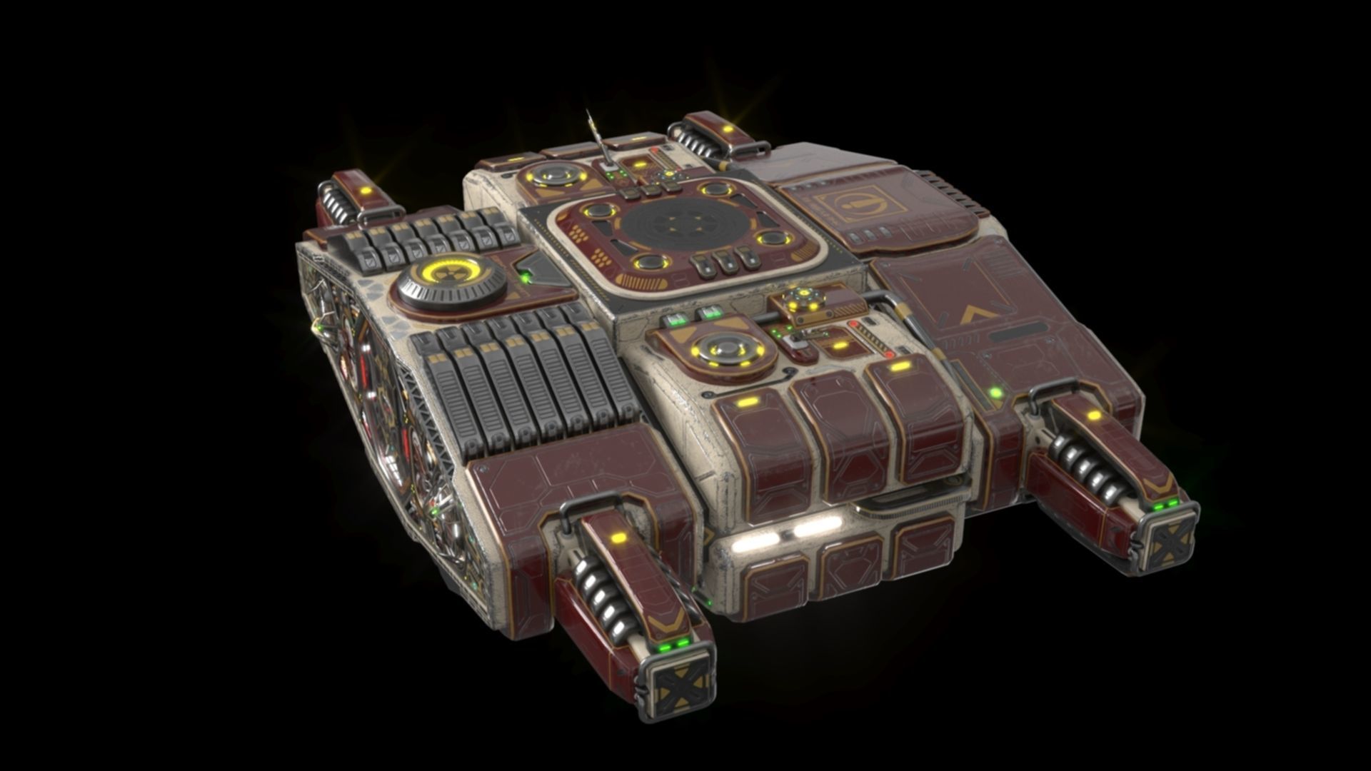 Imperial heavy ship section 3D model_5