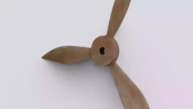 Fan 3D model propeller clock - propeller