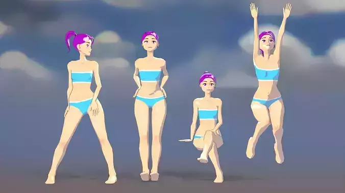 AnimeGirl2 girl in bikini