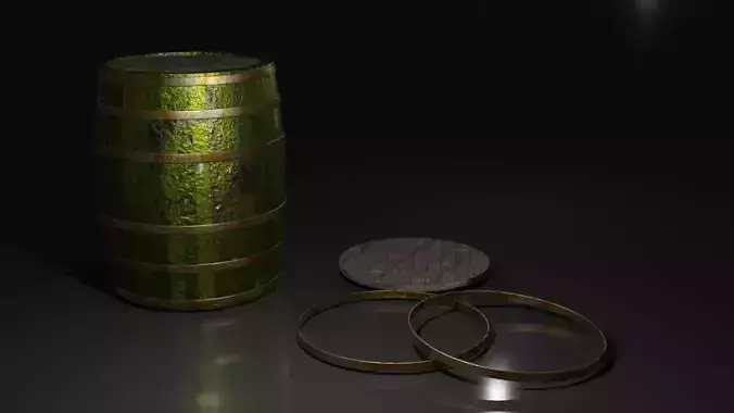Barrel bangle 3D model