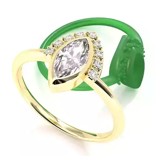 Marquise Diamond Engagement Ring