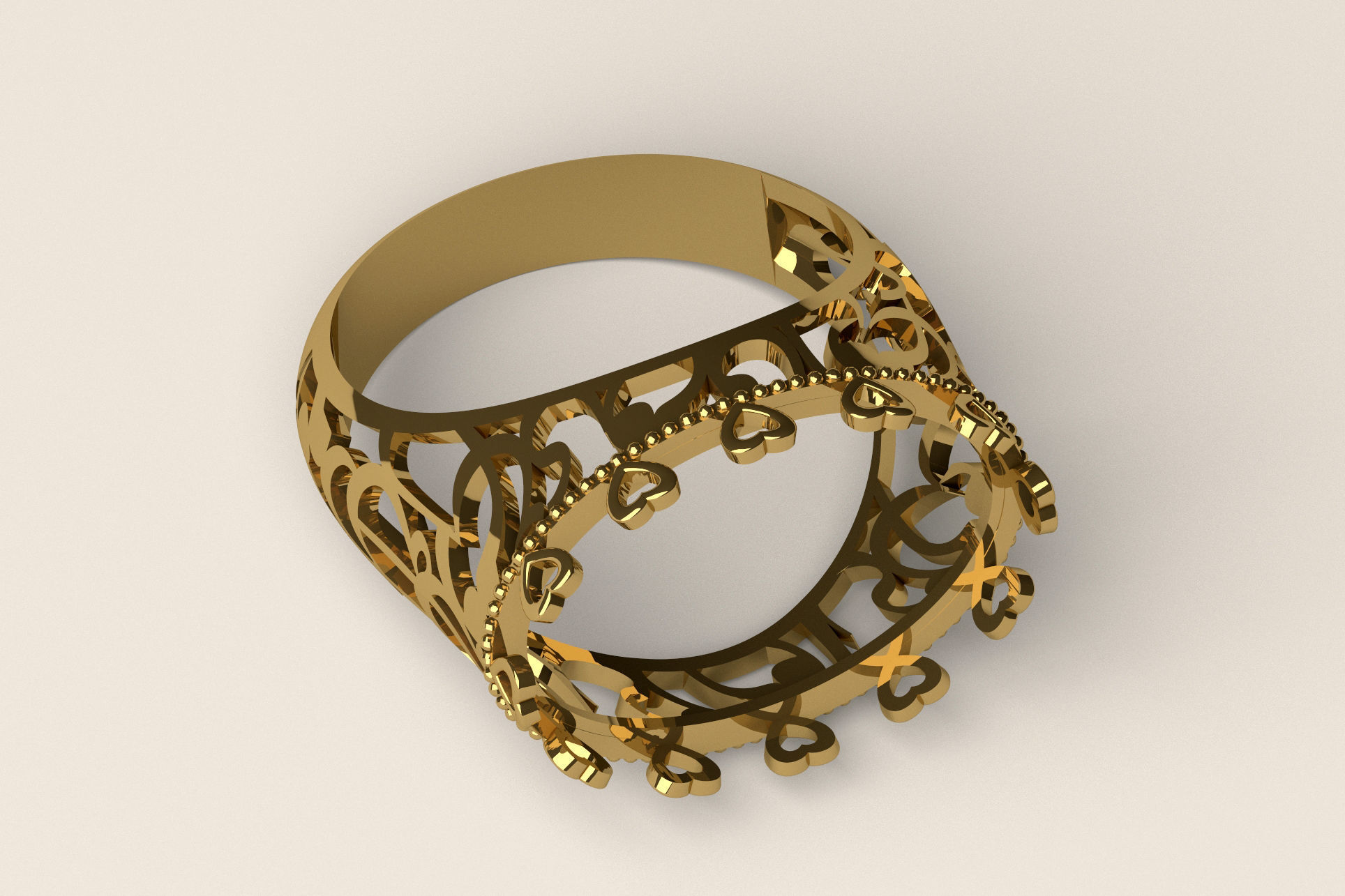 Ring R 75 3D print model_3