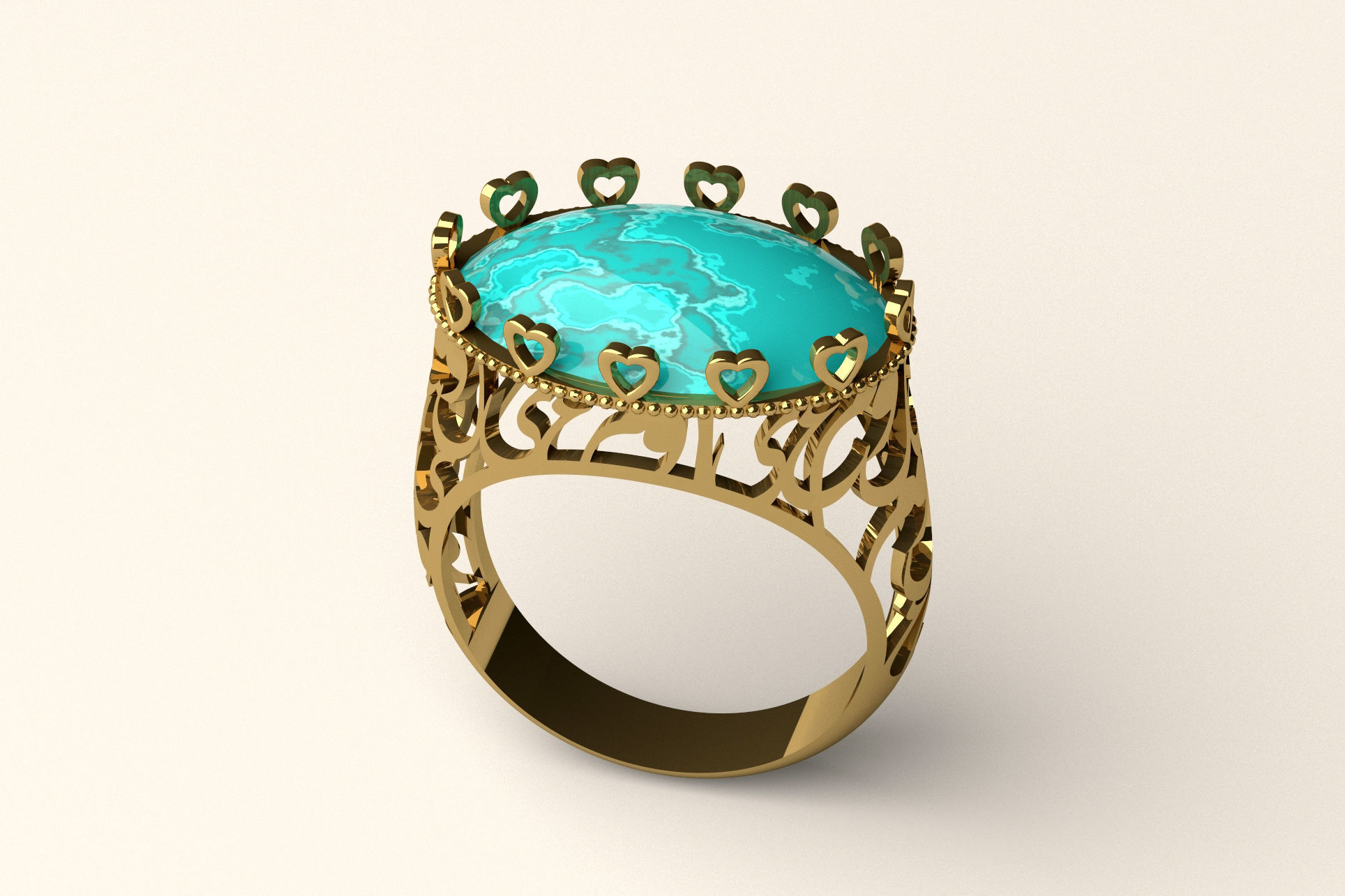 Ring R 75 3D print model_1