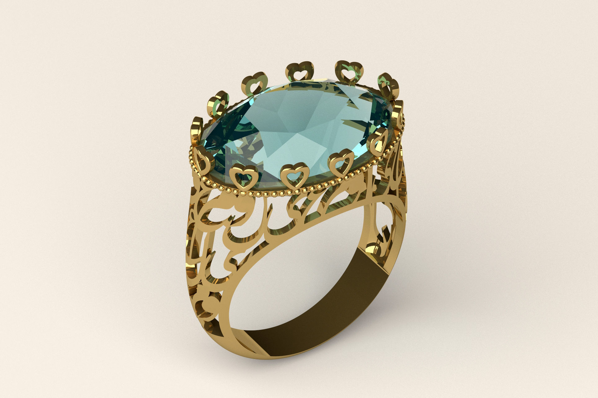 Ring R 75 3D print model_2