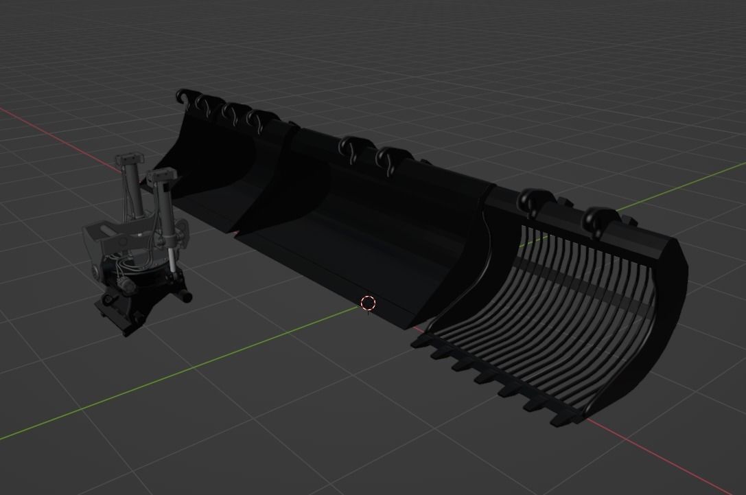 Tiltrotator bucket pack CW 3D model_2