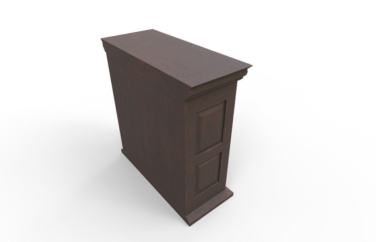 16th century basic cabinet Low-poly 3D model_15