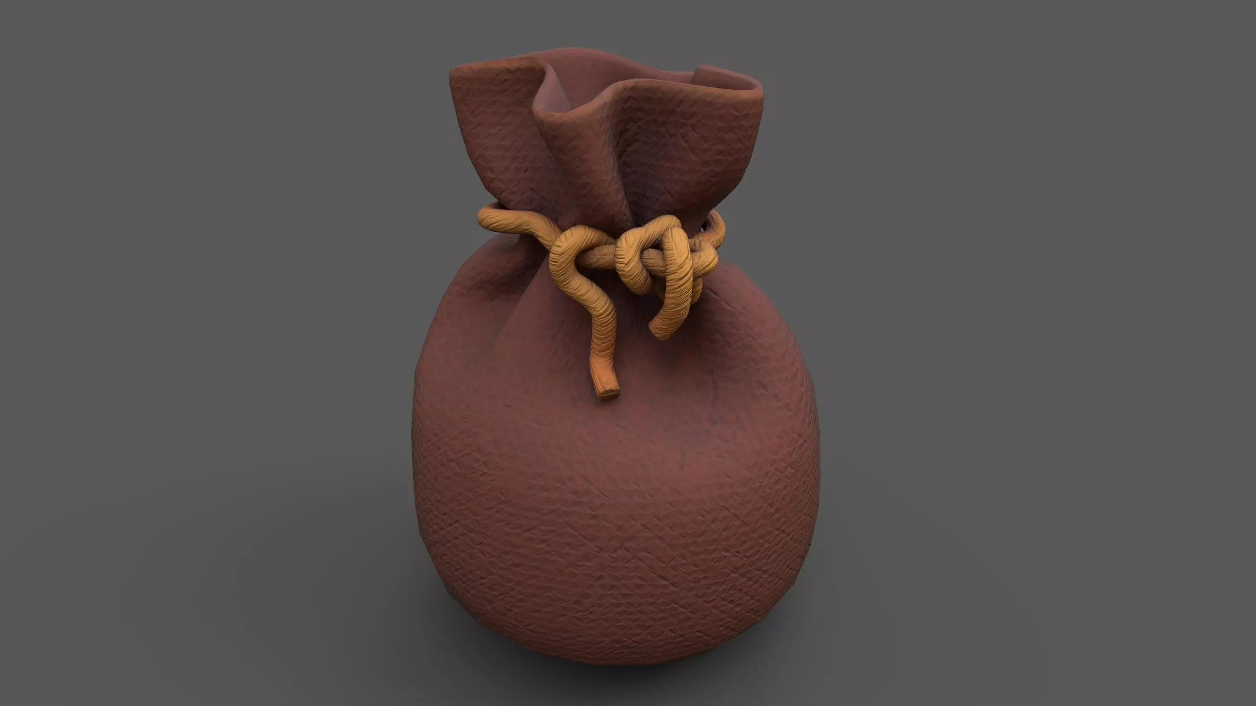 Loot Bag 4K Low-poly 3D model_0